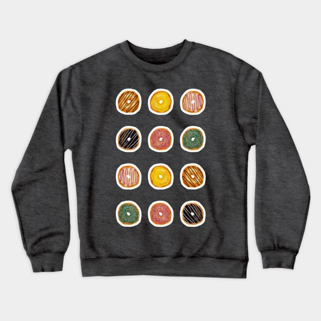 Yummy Donuts Crewneck Sweatshirt by krimons